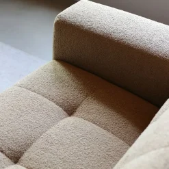 Modulaire Bank Wave Chaise longue rechts Taupe