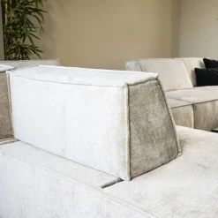 Modulaire Hoekbank Lana met ottomane en verstelbare rugleuning
