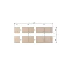 Modulair Onderkast Eiken Naturel Mat 77cm