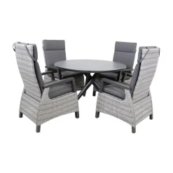 Mojito Tuintafel Rond keramisch zwart 120cm