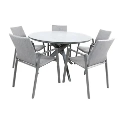 Mojito Tuintafel Rond keramisch zwart 120cm