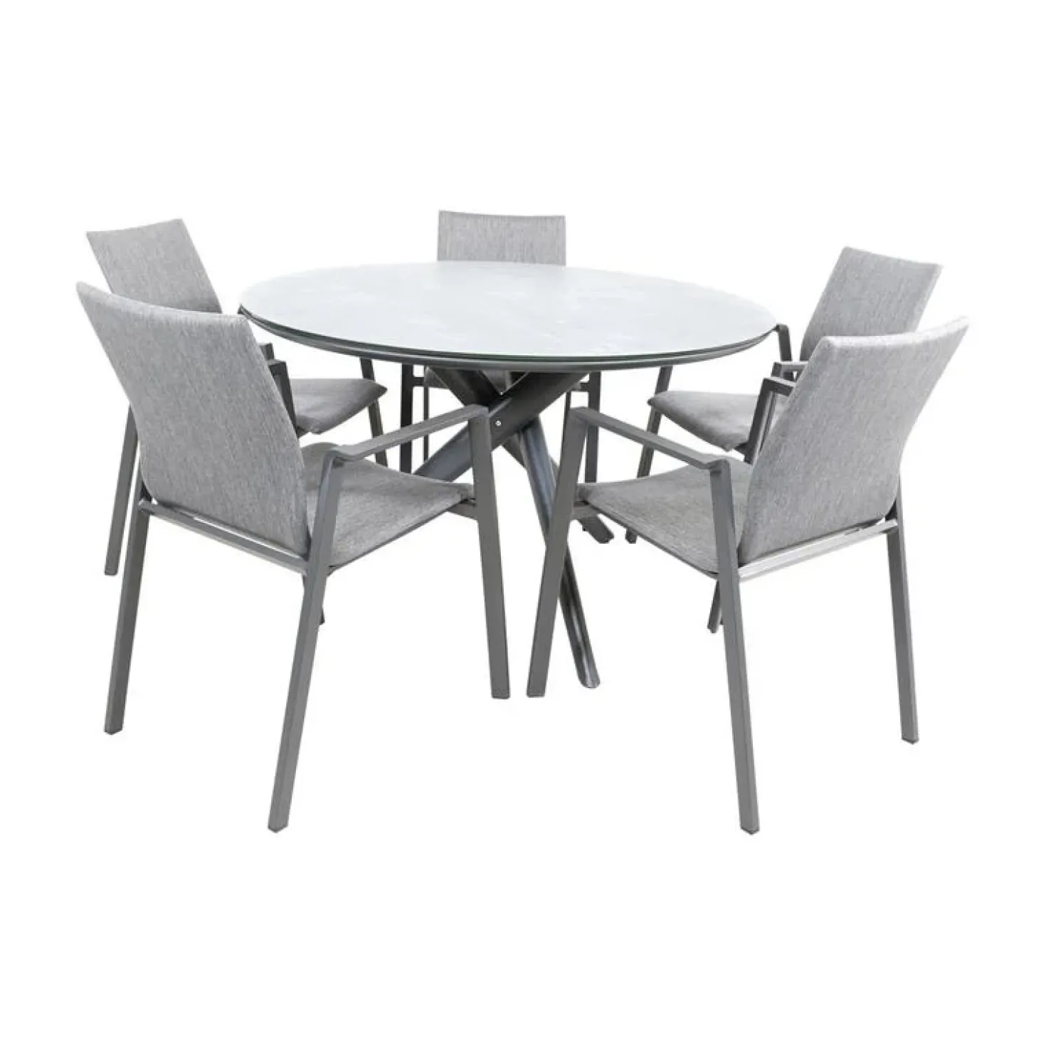 Mojito Tuintafel Rond keramisch zwart 120cm