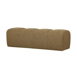 Mojo Eetkamerbank Bouclé Geel/Bruin Melange 164cm