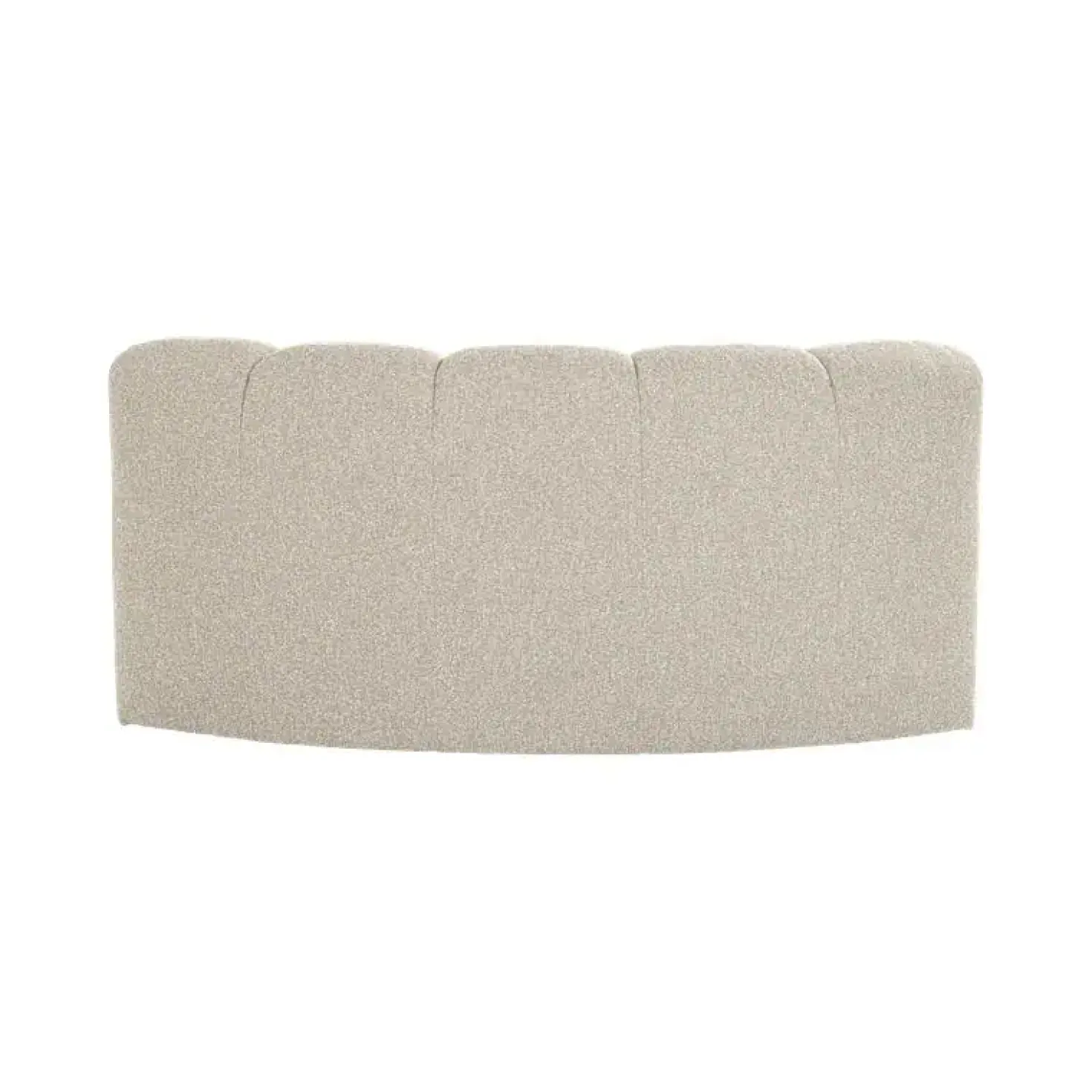 Mojo Eetkamerbank Halfronde hoek Rugleuning Bouclé Beige