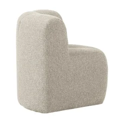 Mojo Eetkamerbank Hoek Met Rugleuning Bouclé Beige Melange