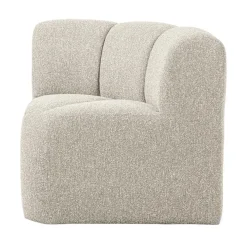 Mojo Eetkamerbank Hoek Met Rugleuning Bouclé Beige Melange