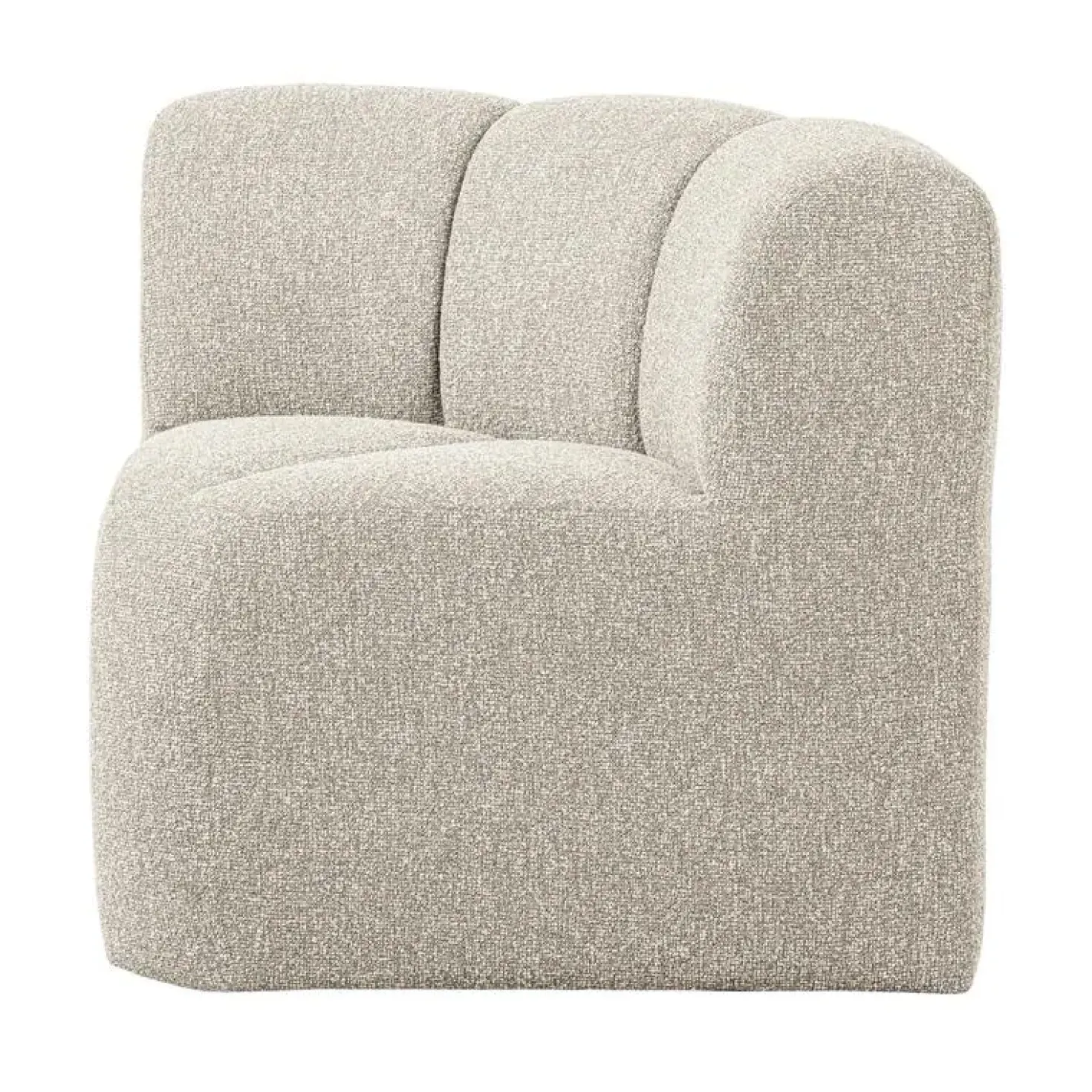 Mojo Eetkamerbank Hoek Met Rugleuning Bouclé Beige Melange