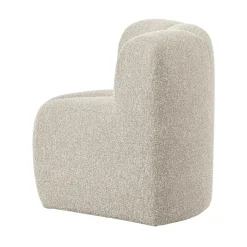 Mojo Eetkamerbank Hoek Met Rugleuning Bouclé Beige Melange
