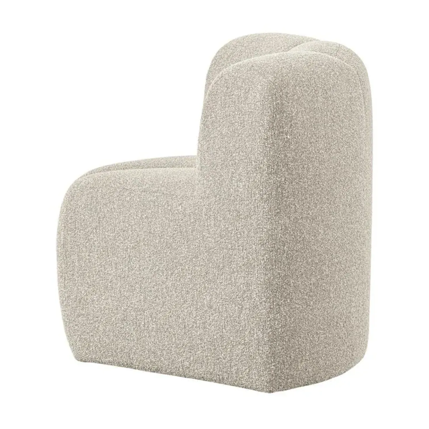 Mojo Eetkamerbank Hoek Met Rugleuning Bouclé Beige Melange