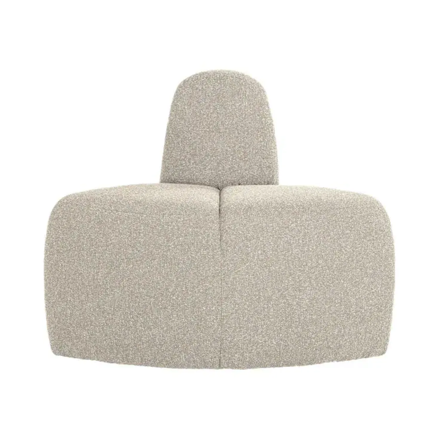 Mojo Eetkamerbank Hoek Rond Rugleuning Bouclé Beige melange