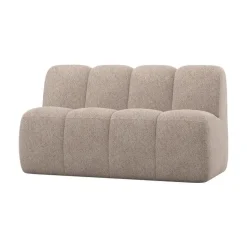 Mojo Eetkamerbank Met Rugleuning Wollig Donkerzand 164cm