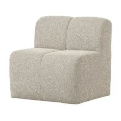 Mojo Eetkamerbank Met Rugleuning Bouclé Beige Melange 84cm