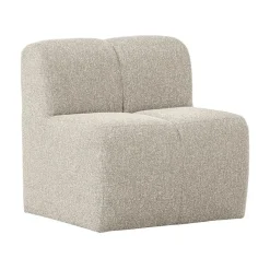 Mojo Eetkamerbank Met Rugleuning Bouclé Beige Melange 84cm