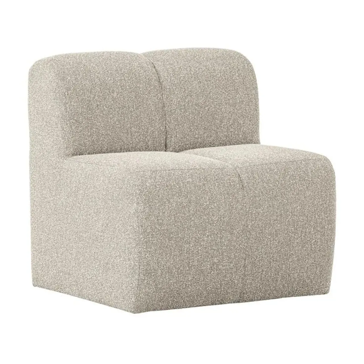 Mojo Eetkamerbank Met Rugleuning Bouclé Beige Melange 84cm