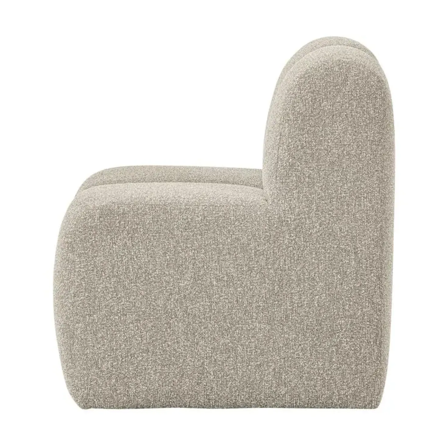 Mojo Eetkamerbank Met Rugleuning Bouclé Beige Melange 84cm