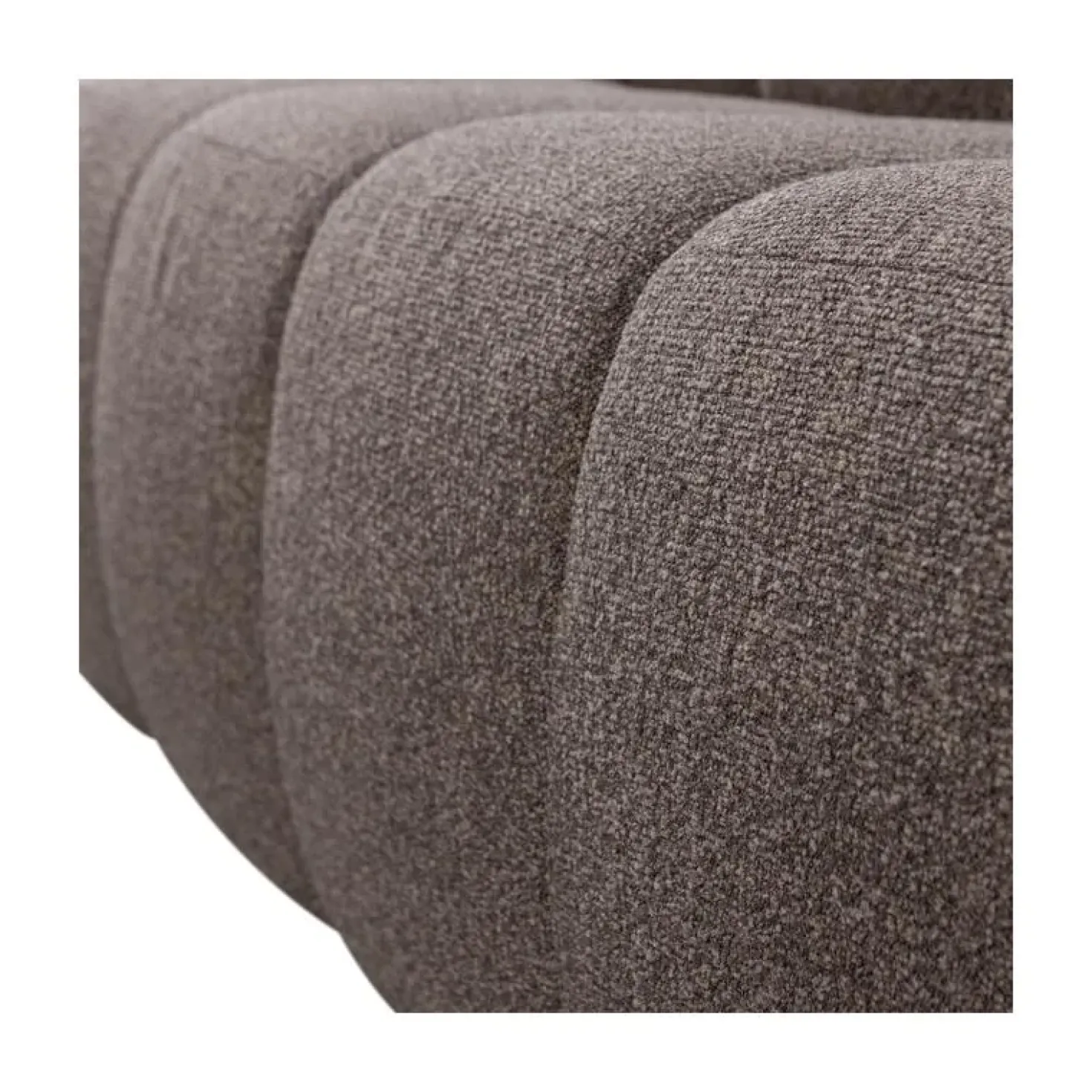 Mojo Eetkamerbank Met Rugleuning Bouclé Bruin Melange 164cm