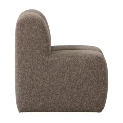 Mojo Eetkamerbank Met Rugleuning Bouclé Bruin Melange 84cm