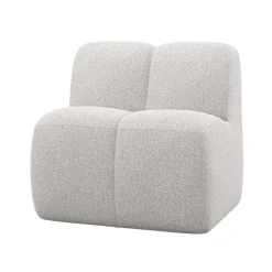 Mojo Eetkamerbank Met Rugleuning Bouclé Ecru Melange 84cm