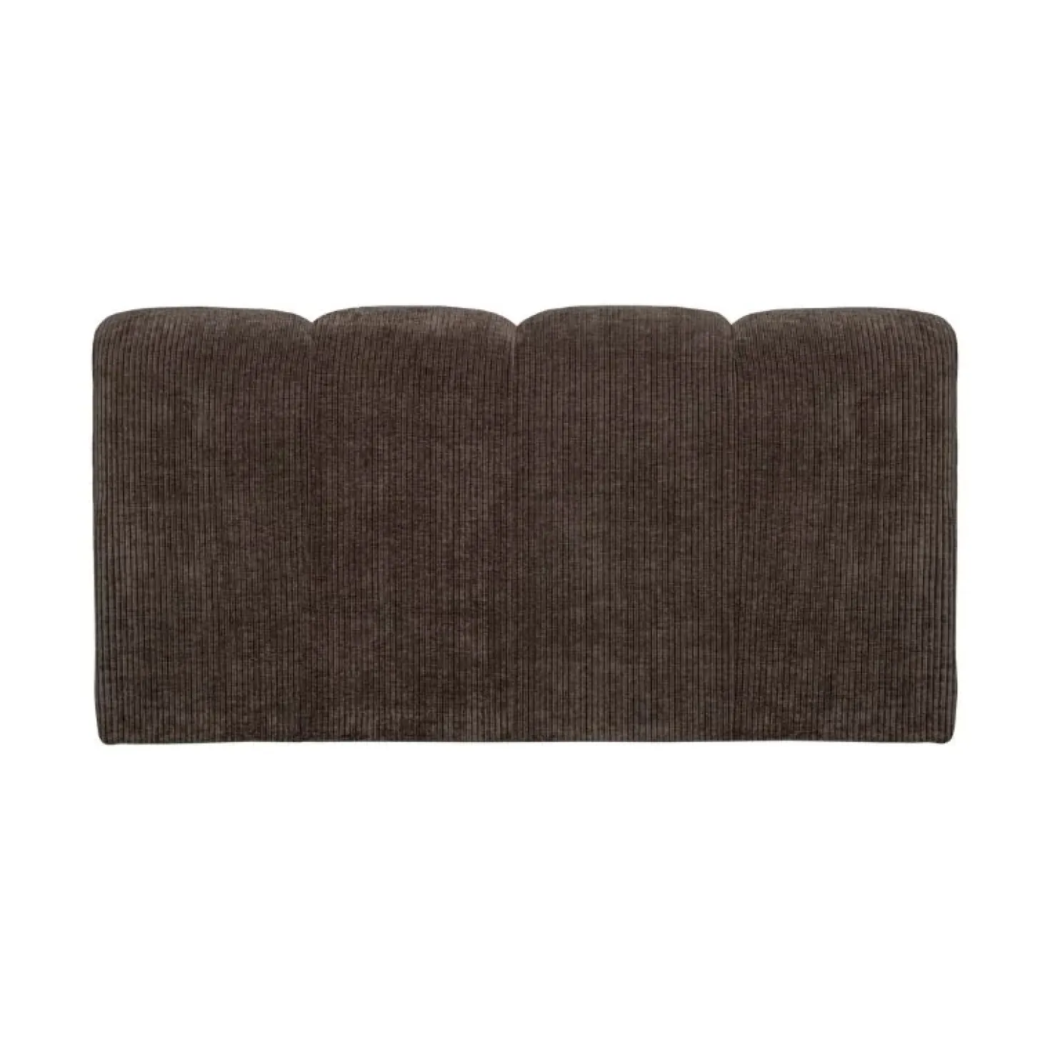 Mojo Eetkamerbank Met Rugleuning Ribstof Bruin 164cm