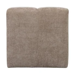 Mojo Eetkamerbank Met Rugleuning Ribstof Donkerzand 84cm