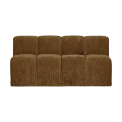 Mojo Eetkamerbank Met Rugleuning Ribstof Honinggeel 164cm
