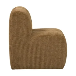 Mojo Eetkamerbank Met Rugleuning Ribstof Honinggeel 84cm