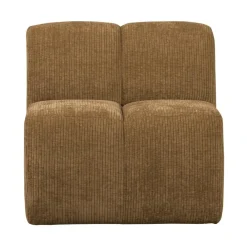 Mojo Eetkamerbank Met Rugleuning Ribstof Honinggeel 84cm