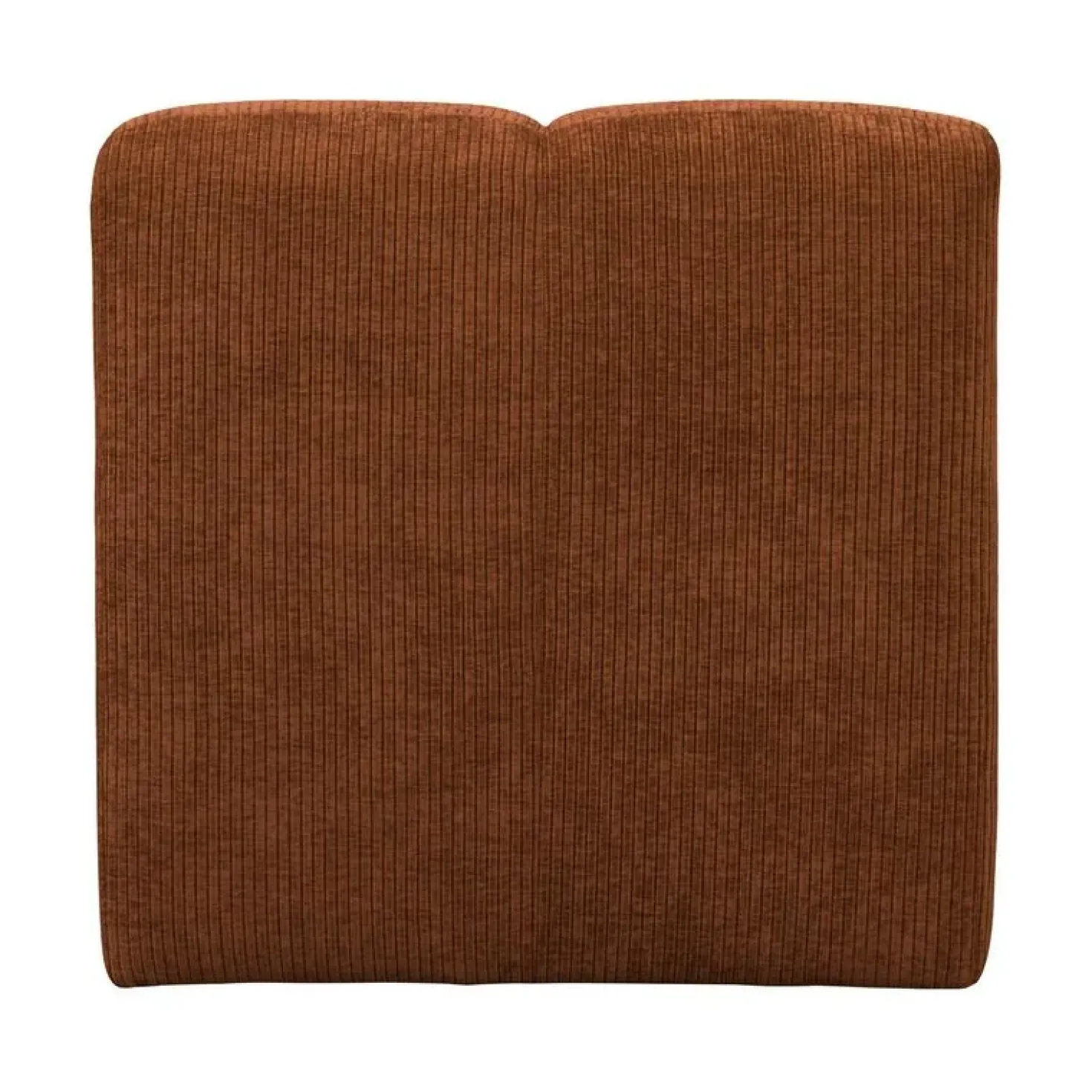 Mojo Eetkamerbank Met Rugleuning Ribstof Roestbruin 84cm