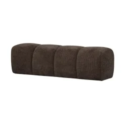 Mojo Eetkamerbank Ribstof Bruin 164cm