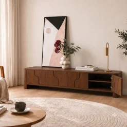 Moos Tv meubel walnoot 200cm