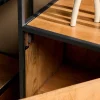 Morada boekenkast industrieel Warm mangohout 1-deurs 55cm