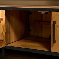 Morada tv meubel industrieel Warm mangohout 240cm