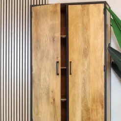 Morada Wandkast naturel Mangohout 90cm