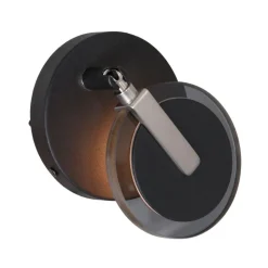 Mordor 1-lichts Wandlamp smoke Zwart