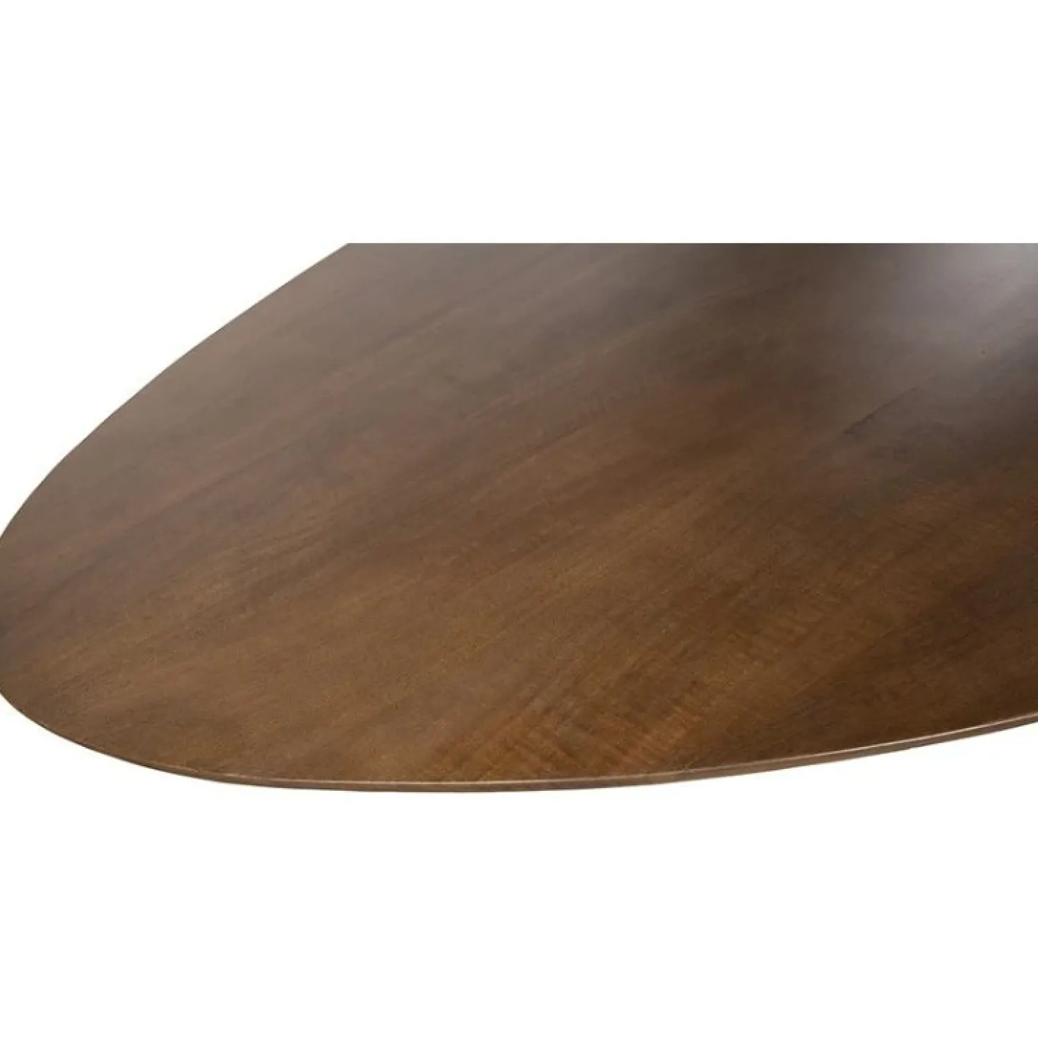 Morgan Eettafel ovaal Walnoot - Zwart onderstel 240cm