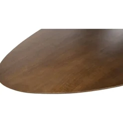Morgan Salontafel ovaal Walnoot - Beige onderstel 130cm