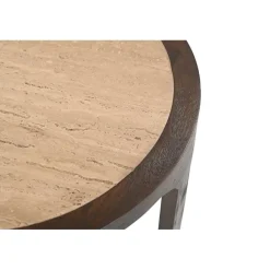 Moritz Bijzettafel Creme Travertin 60 cm