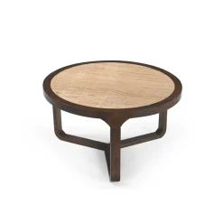 Moritz Salontafel rond Creme Travertin 75 cm