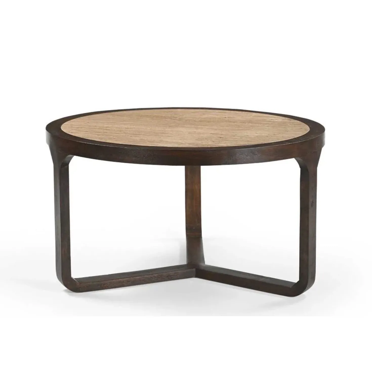 Moritz Salontafel rond Creme Travertin 75 cm