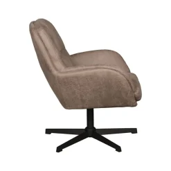 Moss Fauteuil Taupe Micro Suede