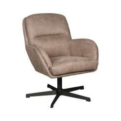 Moss Fauteuil Taupe Micro Suede