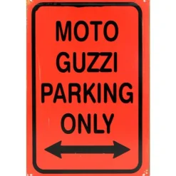 Moto Guzzi Parking only - metalen bord
