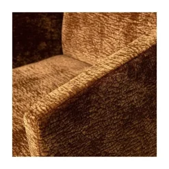 Mount Eetkamerstoel Met Armleuning Chenille Middenbruin