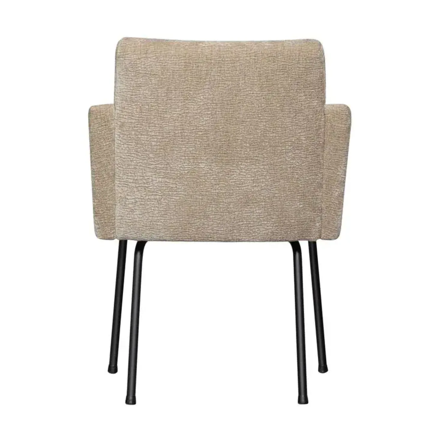 Mount Eetkamerstoel Met Armleuning Chenille Zand