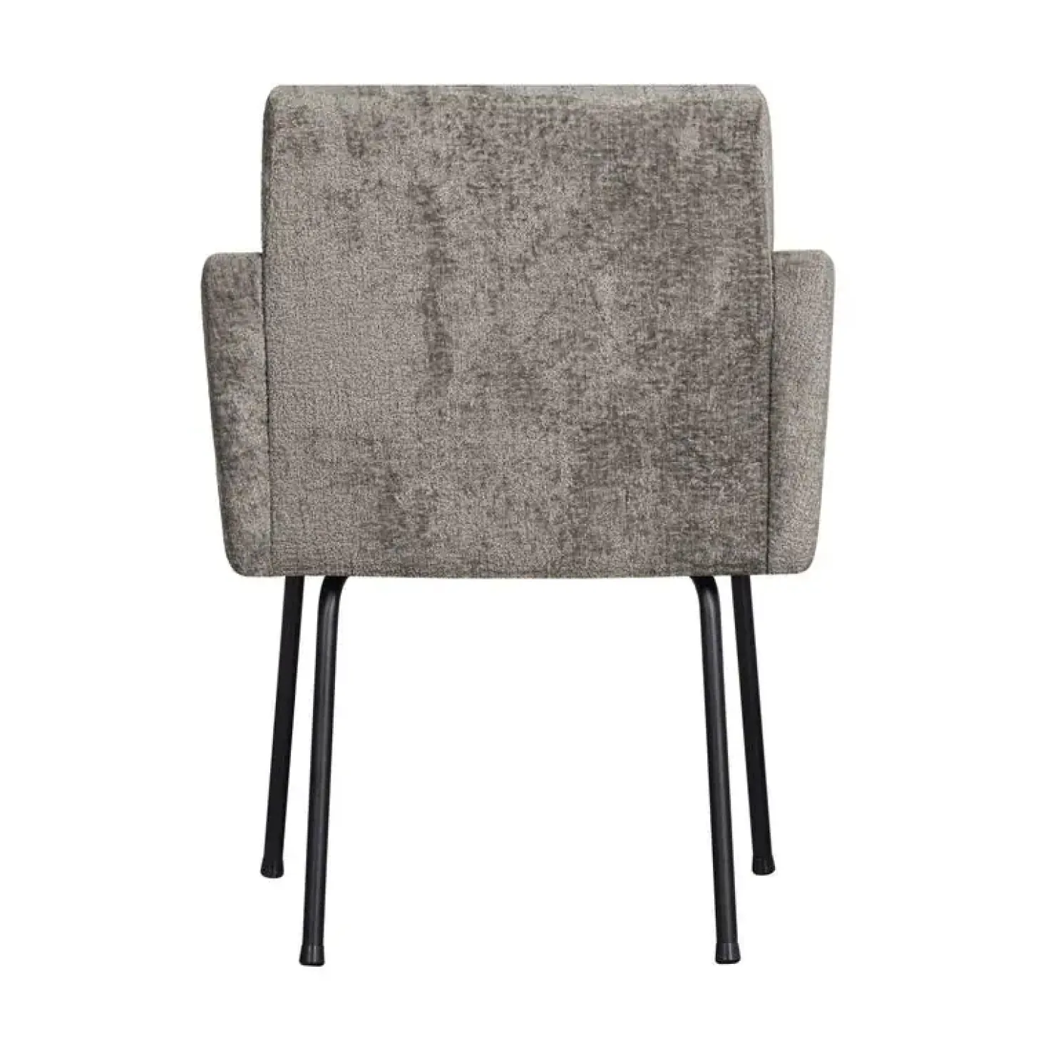 Mount Eetkamerstoel Met Armleuning Grof Geweven Stof Taupe