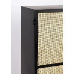 Muji hoge wandkast met 6 vakken rotan 70cm