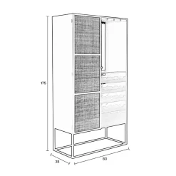 Muji wijnkast 80cm