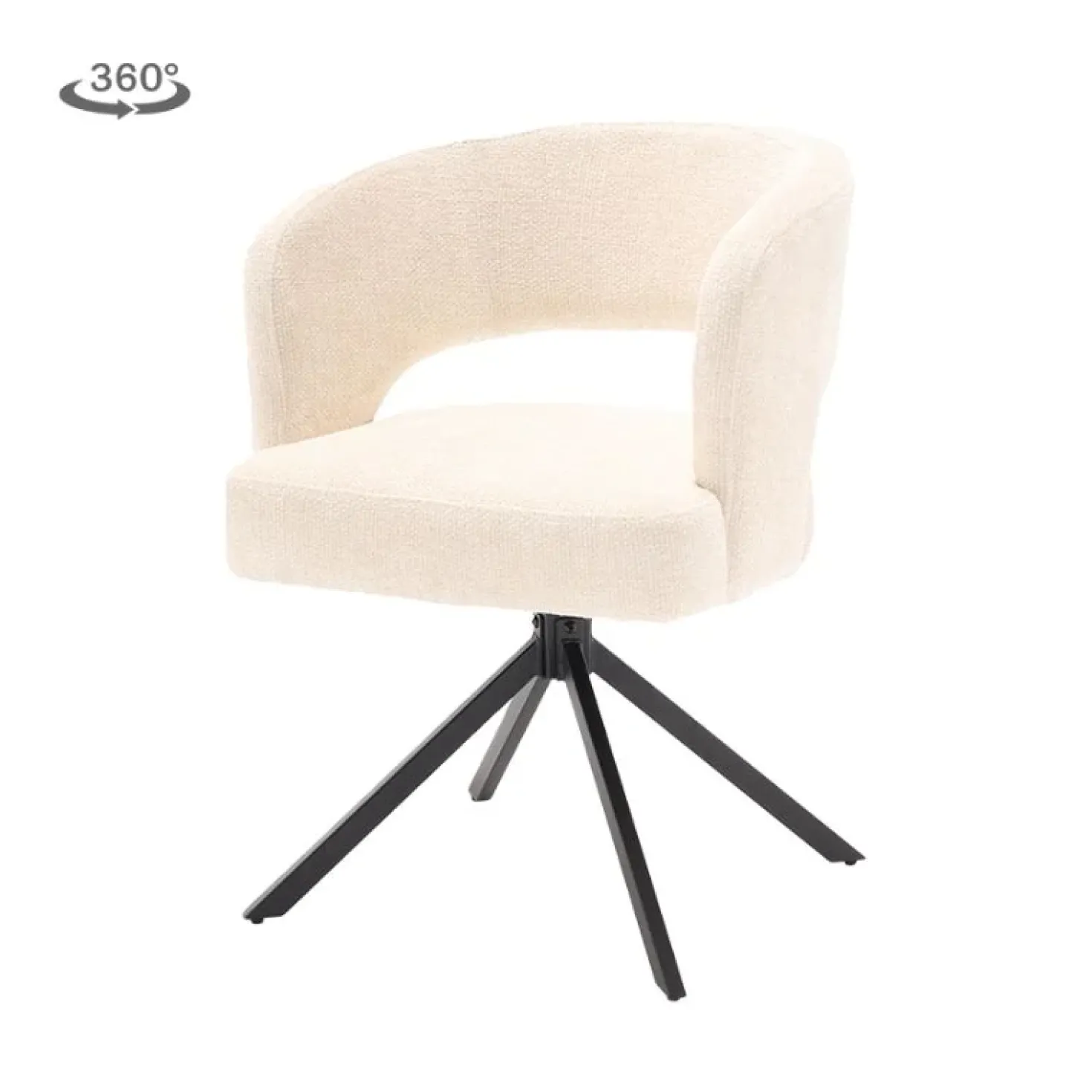 Mura Eetkamerstoel stof Pearl