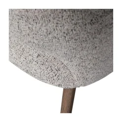 Murat Eetkamerstoel Naturel Met Houten Poot Bruin