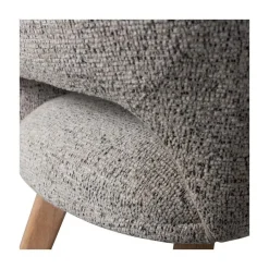 Murat Eetkamerstoel Naturel Met Houten Poot Naturel